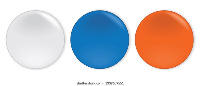 Set of round badge isolated on a white background
