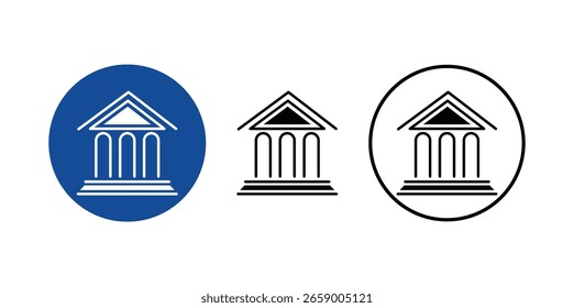 Conjunto de iconos de construcción redonda en estilo de Vector plano limpio