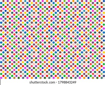 Set of round colorful vector shapes. Abstract vector banner. Design elements. Colorful circles background in oil painting style on white canvas. Abstract logo on white background.