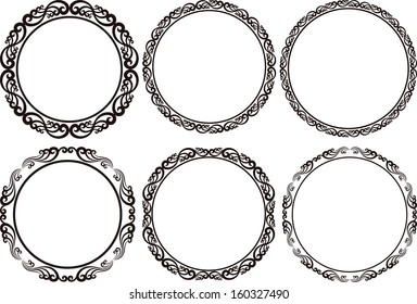 Similar Images, Stock Photos & Vectors of ornate oval border - 92764585 ...