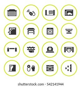 Set round icons of automatic gates