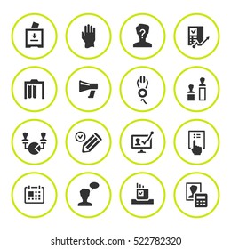 Set round icons of elections