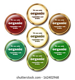 Set of the round labels. Use for your product