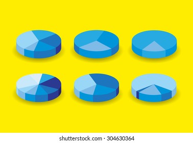 Set von Rundphiegraphen, Illustration
