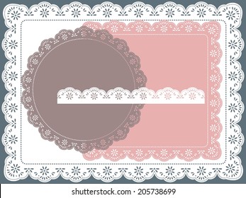 Set Of Round, Square Lace Frame