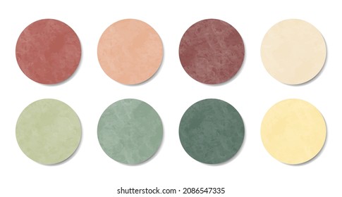 Conjunto de pegatinas de textura redonda. Etiquetas suaves en tonos pastel de diferentes círculos. Etiquetas vectoras para maquetas de diseño. Etiquetas de textura holográfica para etiquetas de vista previa, etiquetas