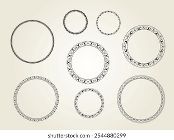 A set of round vector frames for your projects. From the largest and best collection of frames.