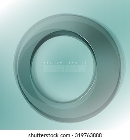 Set of round vector shapes. Modern geometrical circles design