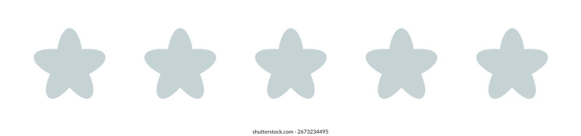 Conjunto De Estrelas De Revisão Arredondadas