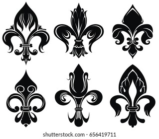 Set of royal lily