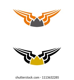 a set of royal wings icons