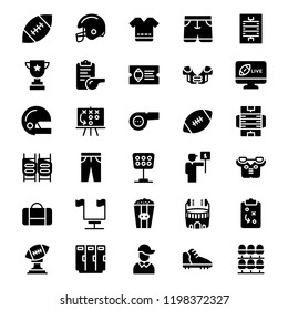 Set Of Rugby Icons 