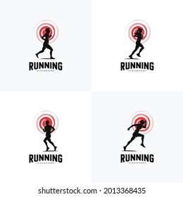 Set Of Run Logo Design vector logo design