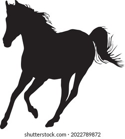 set of running horses silhouette design 2.eps
