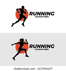 Set of running  logo design inspiration