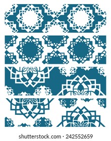 Set of rustic folk patterns