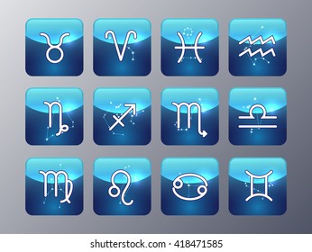 Set of  sacred astrology icon represent concept of  alchemy, magic, witchcraft and fortune telling
