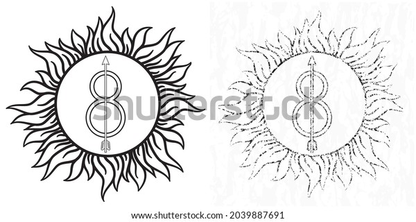 Set Sacred Geometry Wealth Power Symbols Stock Vector (Royalty Free ...