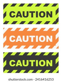 Conjunto de signos de seguridad y precaución. Señales de advertencia de seguridad. EPS 10.