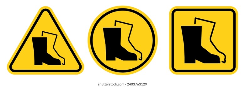 Set of safety equipment signs. Mandatory construction and industry signs. Collection of safety and health protection equipment. Protection on work. Vector illustration.