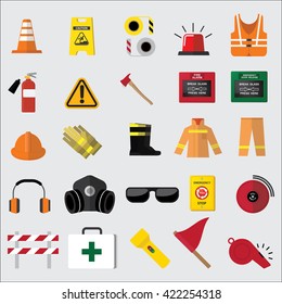 set of safety icon 