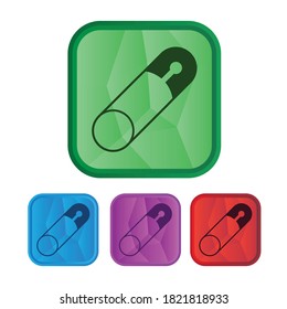 conjunto de icono de seguridad cerrado en fondo blanco