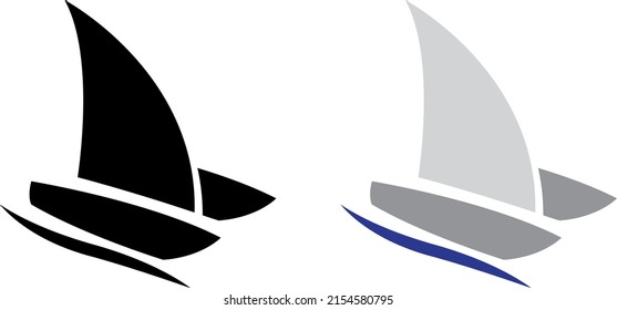 a set of sailboat icons