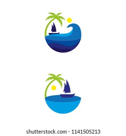 a set of sailing icons