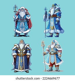 San Nicolás, Santa Claus, Santa Claus Azul