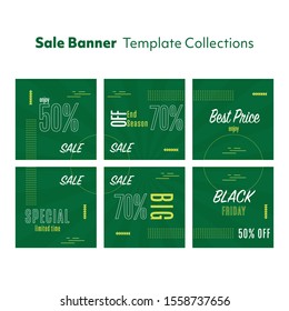 Set of Sale banner design. Modern color sale template