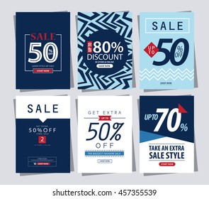 set of Sale Banner poster tag template for shopping.ads web template