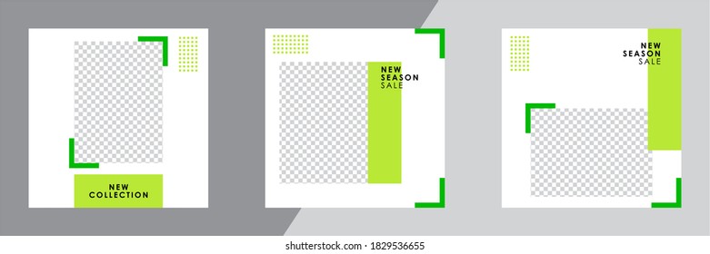 Set of sale banner template design. Editable post template social media banners for digital marketing. Vector illustration.