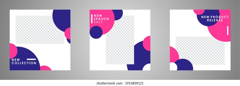 Set of sale banner template design. Editable post template social media banners for digital marketing. Vector illustration.
