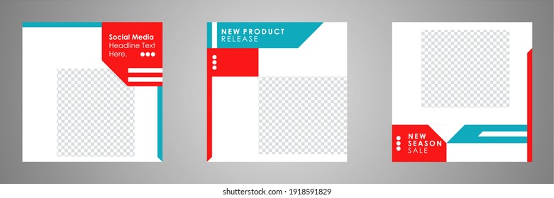 Set of sale banner template design. Editable post template social media banners for digital marketing. Vector illustration.