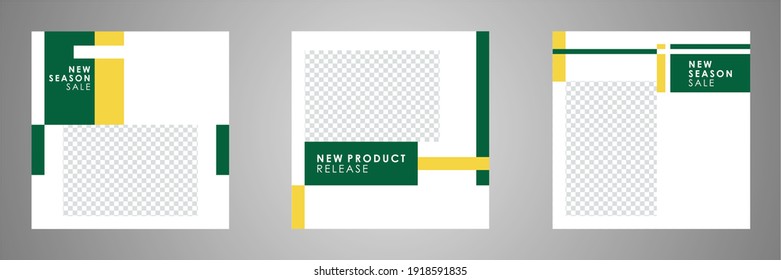 Set of sale banner template design. Editable post template social media banners for digital marketing. Vector illustration.