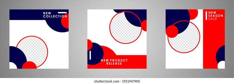 Set of sale banner template design. Editable post template social media banners for digital marketing. Vector illustration.