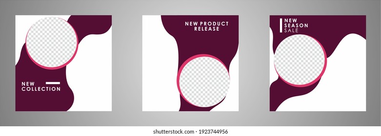 Set of sale banner template design. Editable post template social media banners for digital marketing. Vector illustration.