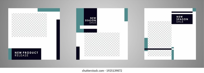 Set of sale banner template design. Editable post template social media banners for digital marketing. Vector illustration.