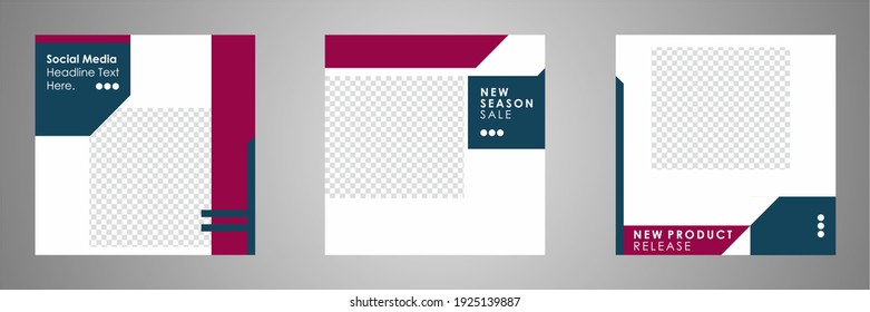 Set of sale banner template design. Editable post template social media banners for digital marketing. Vector illustration.