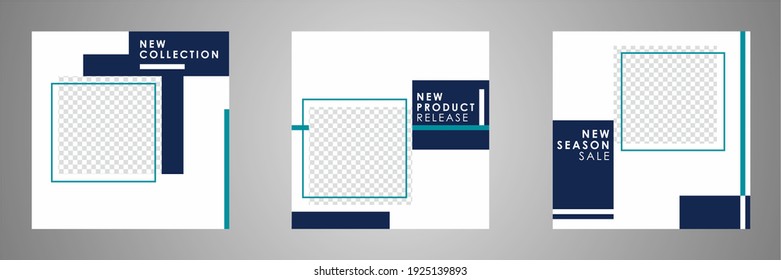 Set of sale banner template design. Editable post template social media banners for digital marketing. Vector illustration.