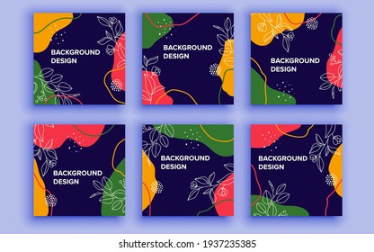 Set of sale banner template design. Vector illustration.