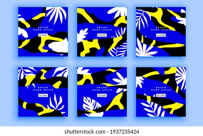 Set of sale banner template design. Vector illustration.