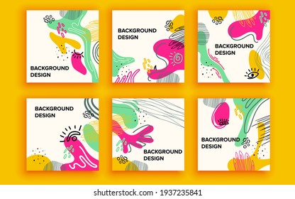 Set of sale banner template design. Vector illustration.