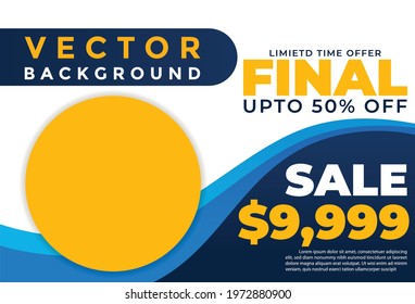 Set of sale banner template design.