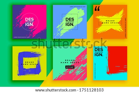 Set of sale banner template design. Vector illustration.