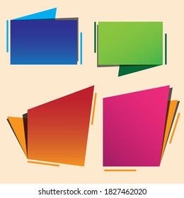 Set of Sale Banners with Abstract Design | Commercial ad banners | Text Box Banners