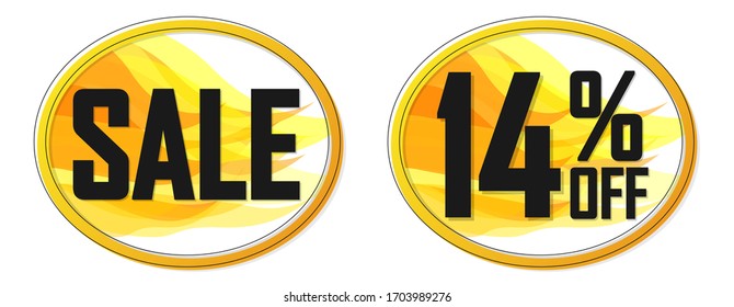 Set Sale banners design template, discount tags, vector illustration