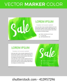 Set of sale banners design. Vector illustration