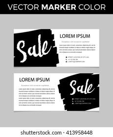 Set of sale banners design. Vector illustration