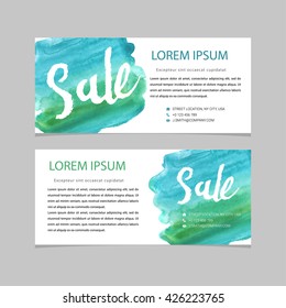 Set of sale banners design. Vector illustration
